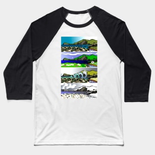 The Four Seasons of Fetlar, Shetland Baseball T-Shirt